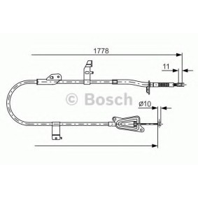 Handbremsseil 1 987 482 304 von BOSCH günstig für 59,31 € online kaufen