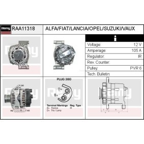 Lichtmaschine RAA11318 von DELCO REMY günstig für 164,35 € online kaufen