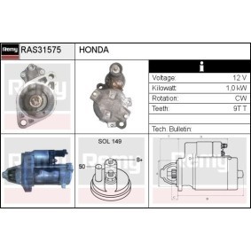 Köp Startmotor av DELCO REMY RAS31575 till det låga priset 1511,62 kr