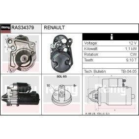 Anlasser RAS34379 von DELCO REMY günstig für 90,32 € online kaufen