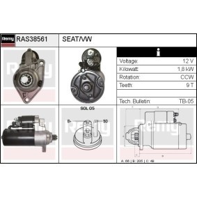 Anlasser RAS38561 von DELCO REMY günstig für 114,85 € online kaufen