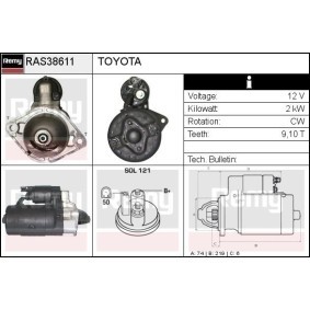 Anlasser für TOYOTA von DELCO REMY