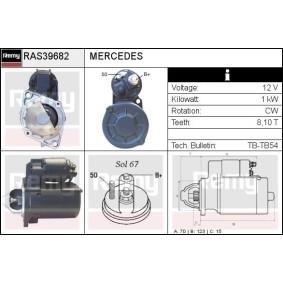 Anlasser für MERCEDES-BENZ von DELCO REMY