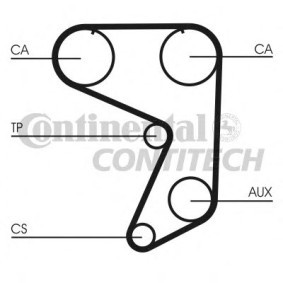 Compre Correia de distribuição de CONTITECH online para 124 Spider (124_) a preços moderados