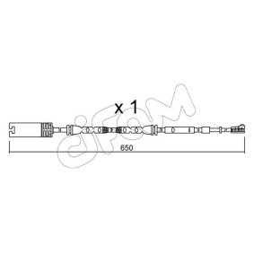 Warnkontakt, Bremsbelagverschleiß SU.304 von CIFAM günstig für 49,05 € online kaufen