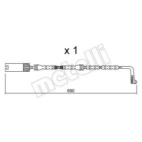 Warnkontakt, Bremsbelagverschleiß SU.305 von METELLI günstig für 9,67 € online kaufen