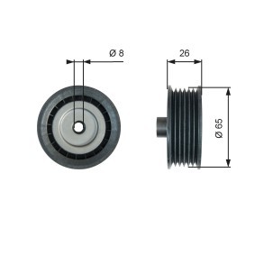Köp Styrrulle, drivrem av GATES T36776 till det låga priset 401,36 kr