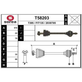 Compre Veio de transmissão da EAI T58203 a um preço baixo por 105,69 €
