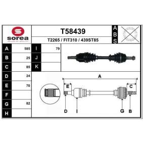 Compre Veio de transmissão da EAI T58439 a um preço baixo por 115,79 €