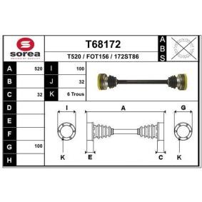 Achetez des Arbre de transmission EAI T68172 à prix pour 120,40 €