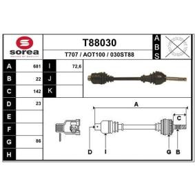 Osta Vetoakseli EAI:llä T88030 edullisesti hintaan 159,65 €