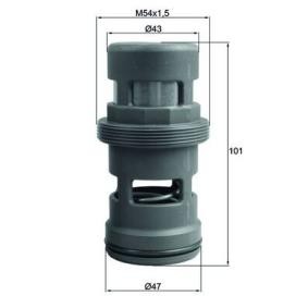 Thermostat, Ölkühlung TO 18 114 MERCEDES-BENZ von MAHLE ORIGINAL