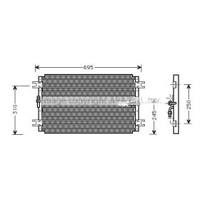Compre Condensador de ar condicionado de PRASCO online para LAND CRUISER (_J6_) a preços moderados