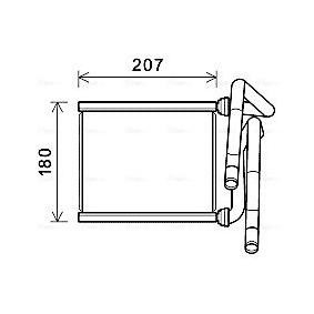Achetez des Radiateur de chauffage AVA COOLING SYSTEMS TOA6727 à prix pour 268,78 €