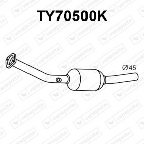 Katalysator für TOYOTA von VENEPORTE