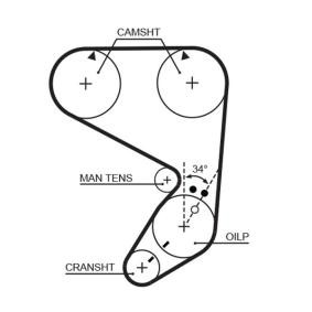 Compre Correia de distribuição de GATES online para 124 Spider (124_) a preços moderados