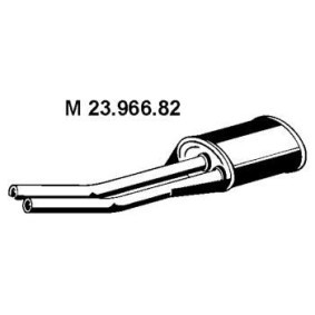 Mittelschalldämpfer für MERCEDES-BENZ von VEGAZ