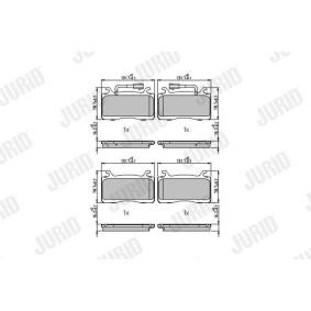 Bremsbeläge 573700J von JURID günstig für 60,26 € online kaufen