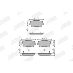 Bremsbeläge 573770J von JURID günstig für 24,30 € online kaufen