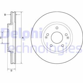 Köp Bromsskiva av DELPHI BG4809C till det låga priset 580,39 kr