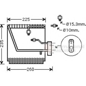 Acquista Evaporatore climatizzatore da VAN WEZEL 2500V225 a buon mercato per soli 189,05 €