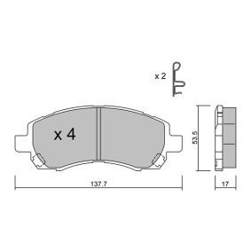Bremsbeläge BPSB-1001 von AISIN günstig für 32,33 € online kaufen