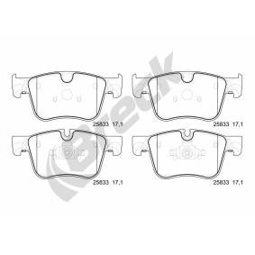 Achetez des Plaquettes de frein BRECK 25833 00 701 00 à prix pour 48,99 €