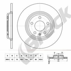 Achetez des Disque de frein BRECK BR 069 SH100 à prix pour 31,38 €