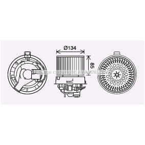 Compre Motor eléctrico, ventilador do habitáculo da PRASCO RT8635 a um preço baixo por 401,11 €