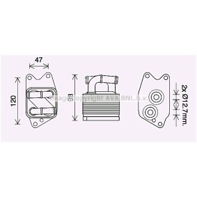 Achetez des Radiateur d'huile de boite de vitesse automatique PRASCO VN3405 à prix pour 43,30 €