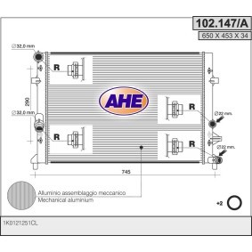 Kühler des Herstellers AHE - Originalware Artikelnummer: 102.147/A
