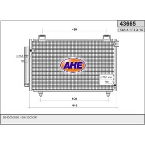 Klimakondensator 43665 von AHE günstig für 177,50 € online kaufen