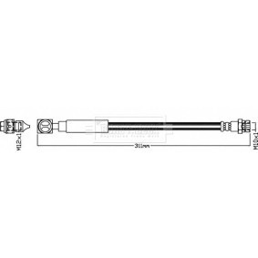Bremsschlauch BBH8598 von BORG & BECK günstig für 39,67 € online kaufen