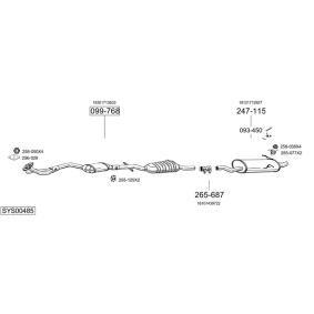 Endschalldämpfer 100-477 von BOSAL günstig für 53,59 € online kaufen