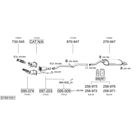 Vorschalldämpfer 154-809 von BOSAL günstig für 64,78 € online kaufen
