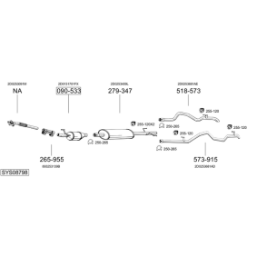 Osta Pakoputki BOSAL:llä 790-101 edullisesti hintaan 33,34 €