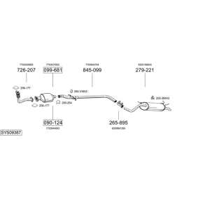Reparaturrohr, Katalysator für ALFA ROMEO von BOSAL