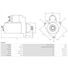 Anlasser S1139P von AS-PL günstig für 177,47 € online kaufen