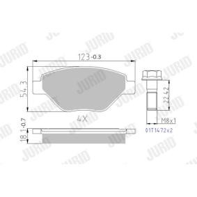 Bremsbeläge 573123J von JURID günstig für 28,67 € online kaufen