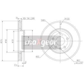 Bremsscheibe 19-2334MAX von MAXGEAR günstig für 44,02 € online kaufen