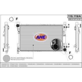 Kühler, Motorkühlung 118.119/A von AHE günstig für 171,84 € online kaufen