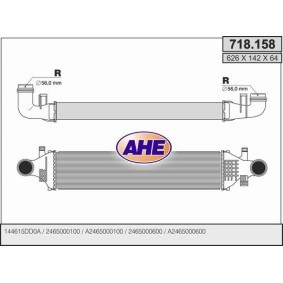 Ladeluftkühler 718.158 von AHE günstig für 190,46 € online kaufen