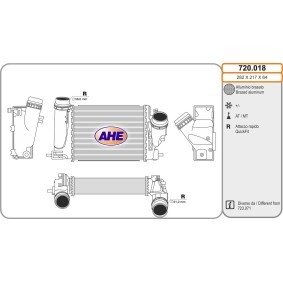 Ladeluftkühler 720.018 von AHE günstig für 187,74 € online kaufen