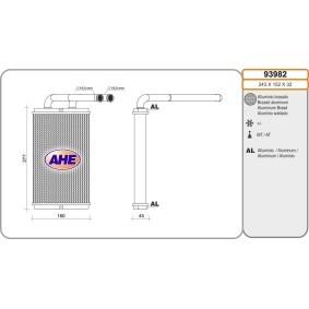 Wärmetauscher, Innenraumheizung für CHEVROLET von AHE