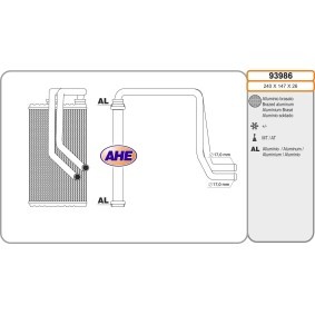 Wärmetauscher, Innenraumheizung für MITSUBISHI von AHE