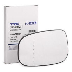 Spiegelglas, Außenspiegel 338-0042-1 von TYC günstig für 14,85 € online kaufen