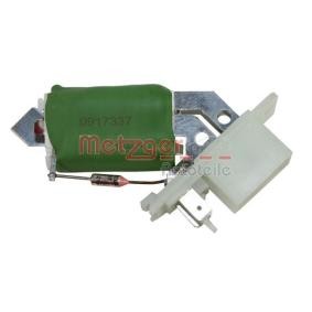 Achetez des Résistance, pulseur d'air habitacle METZGER 0917337 à prix pour 17,29 €