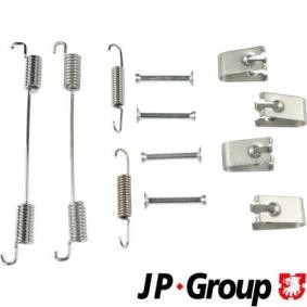 Compre Kit de acessórios, maxilas do travão de JP GROUP online para JUKE (F15) a preços moderados