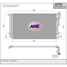 Klimakondensator für HYUNDAI von AHE