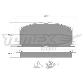 Compre Pastilhas de travão de TOMEX brakes online para PASEO Coupé (EL44_) a preços moderados